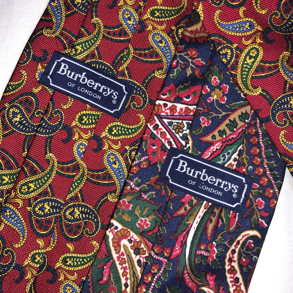 Vintage Burberry’s of London Ties - Picture 2 of 4